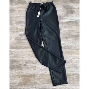 Max Studio Faux Leather Stretch Leggings Pants Black Women’s Size Extra Small
